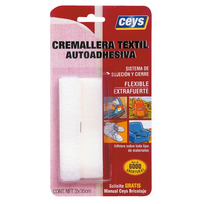 

Cremallera Textil Blanca Ceys