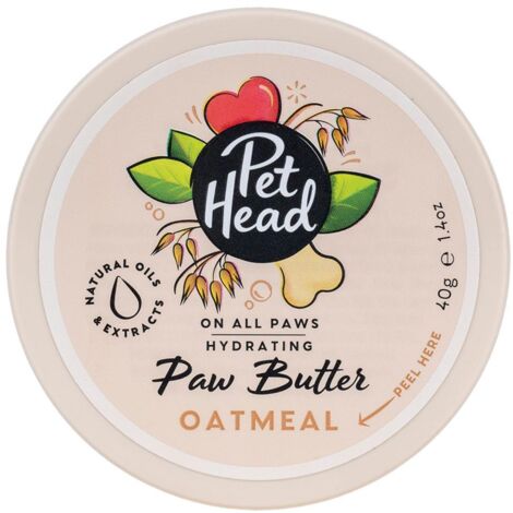 Crème All Paws Butter OATMEAL pour pattes et truffe 40g - PET HEAD Désignation : Crème All Paws Butter OATMEAL pour pattes et truffe - PET HEAD  Capacité : 40g Company of Animals 490661