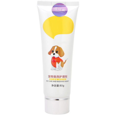 Creme Colorante Temporaire 80g pour Chats et Chiens - Teinture Violet DIY