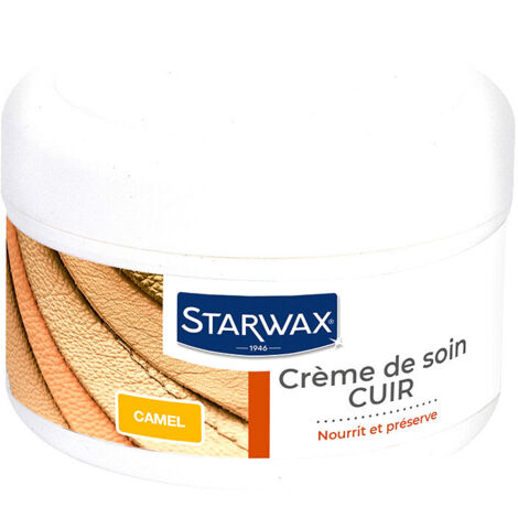 Crème de soin cuirs colorés camel 150ml Starwax