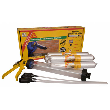 Kit Pro anti-humidité SIKA SikaMur InjectoCream-100 20m - plusieurs modèles disponibles