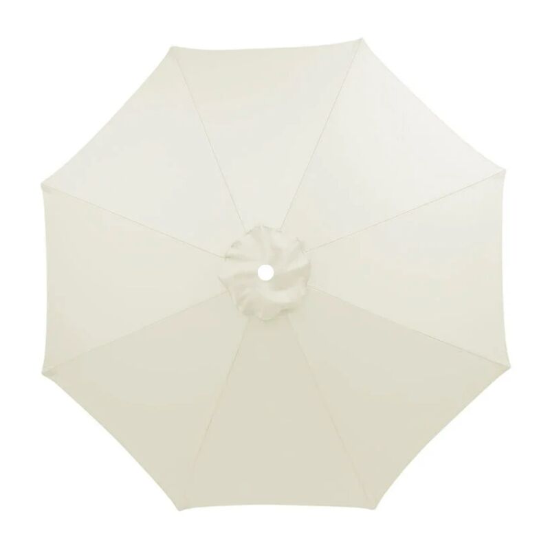 Linghhang - Crème) Housse de rechange pour parasol 3 m imperméable, résistante aux uv, tissu de remplacement, lavable, respirante