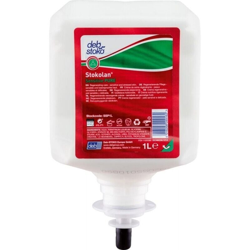 Crème hydratante Sensitive pure 1 l cartouche (Par 6)