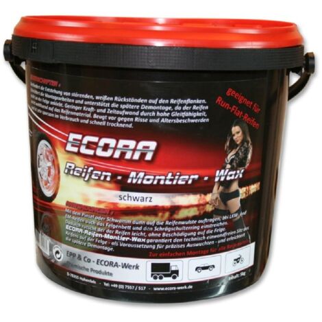 Creme pneu noire ECORA 5kg compatible avec le montage des pneus