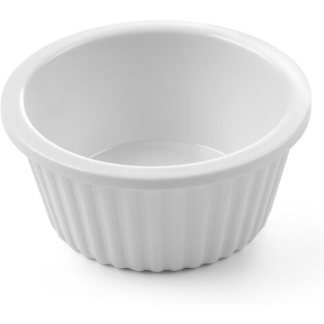 Cremefarbene Auflaufförmchen 60 x (H) 25 mm, 4 Stück, Hendi 565643