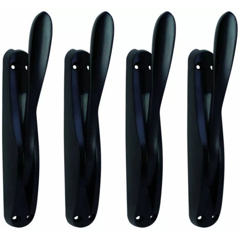Crémone 43/RY59 fonte en applique Bouvet - Bouton standard fonte - Noir 9005