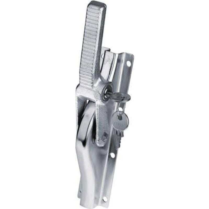 Verrou de porte 902Z din gauche/droite galv. fonte 23mm carré 10x10mm - TT902Z10V - Fuhr