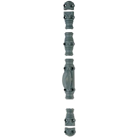 Crémone en applique en fonte pour menuiserie bois type RY 59 bouton laiton finition époxy noir - JARDINIER MASSARD