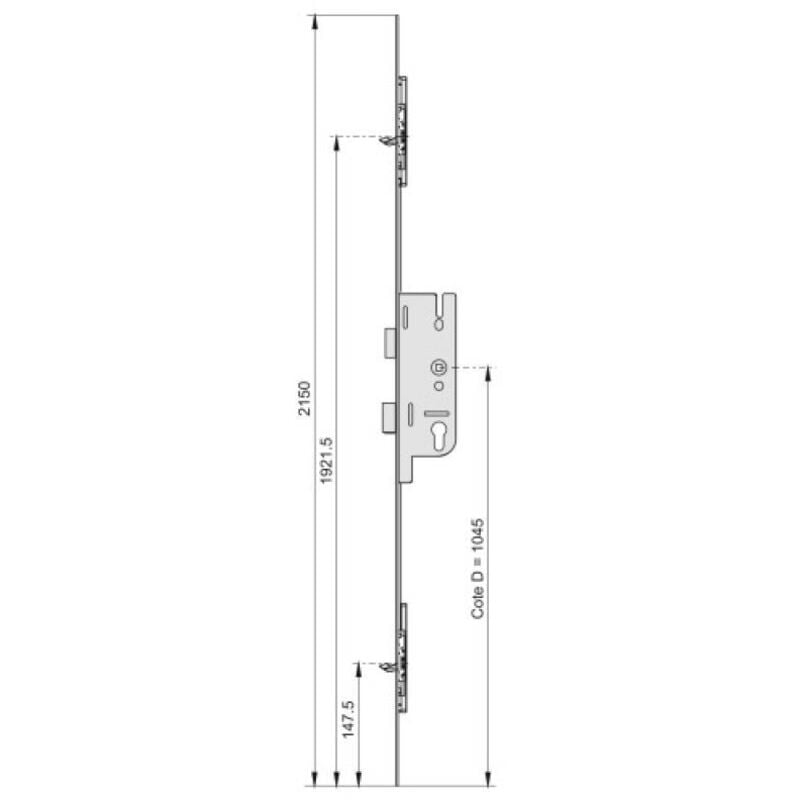 Ferco - cremone gu europa T20 40/2150