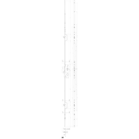 Crémone multipoints FERCOMATIC SH R axe 50mm avec 2 galets FERCO 6 34362 10 0 1