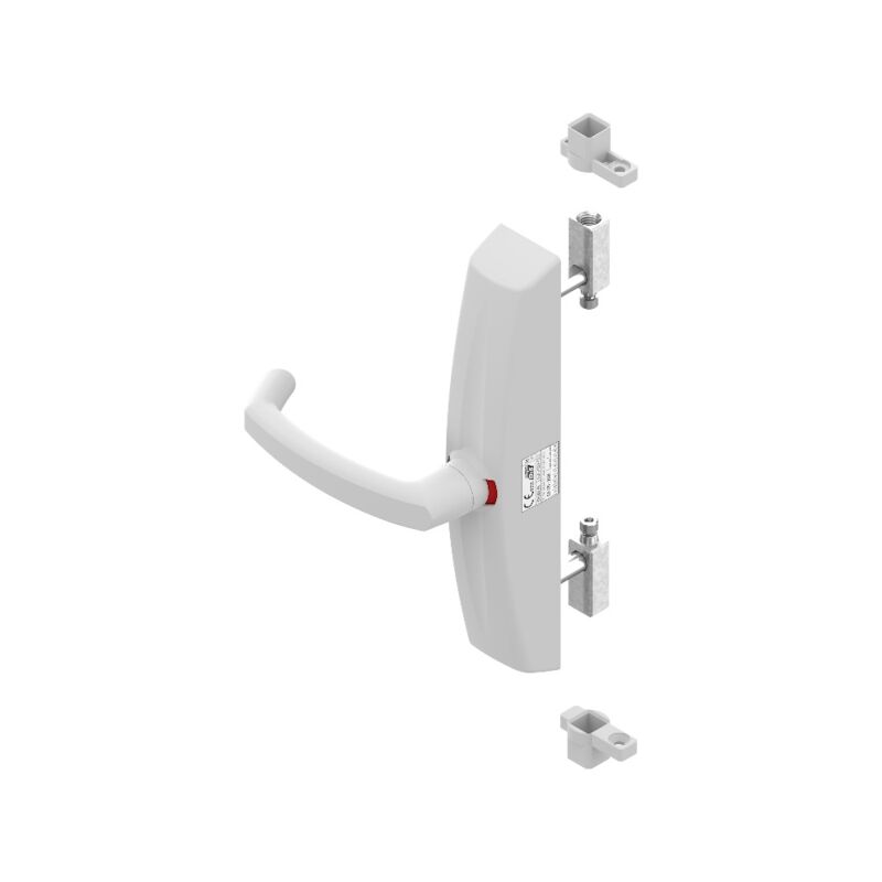 Crémone pompier 7220 à poignée rotative - blanc ral 9010 - réversible La Croisee Ds