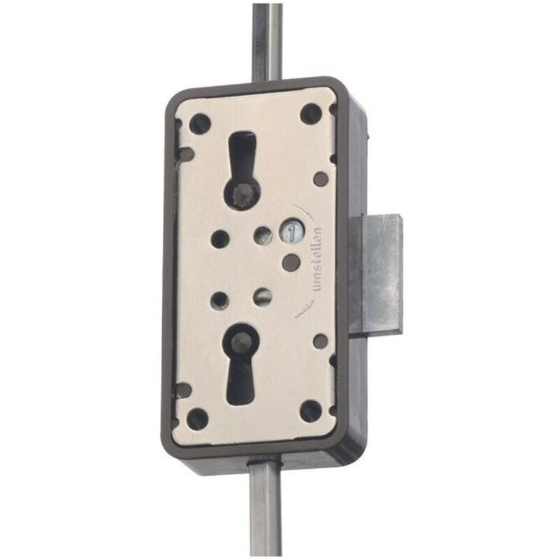 FP - Crémone porte.Nr.7051 15mm aufl. blanc, 3 Zuh.(Par 5)