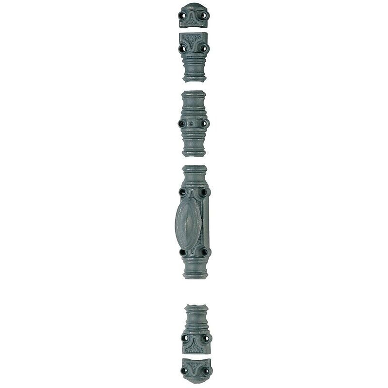 Jardinier Massard - Crémone en applique en fonte pour menuiserie bois type ry 59 bouton laiton finition époxy noir