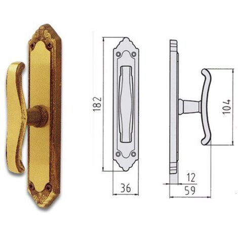 Maniglia Cremonese Per Finestre 'Fiorella' - Con Fori, Design Classico E Funzionale - Foto 5