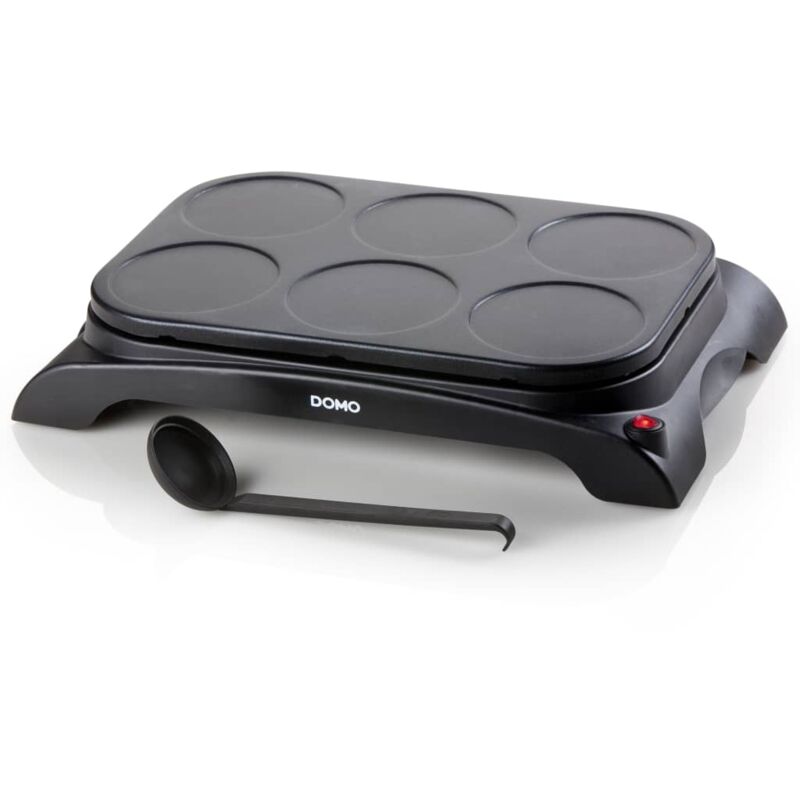

Máquina para hacer crepes y panqueques DO8709P 1000 W negro - Negro - Domo