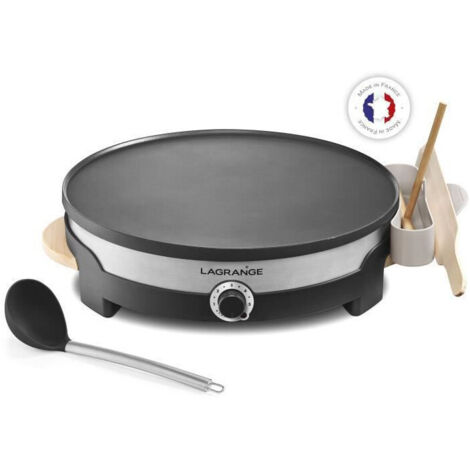 Crepera de hierro fundido 35cm 1500w negro - 109011 - lagrange -