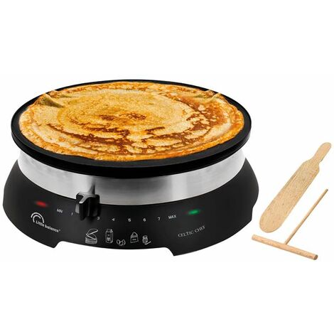 Crêpes-maker 33 cm 1300 w keltisch schwarz / edelstahl - Little Balance - 8538-1