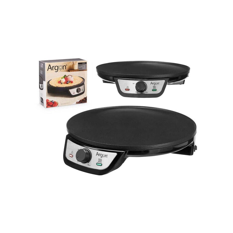 Argon - Crêpière Y-8906 Noir 1200 w