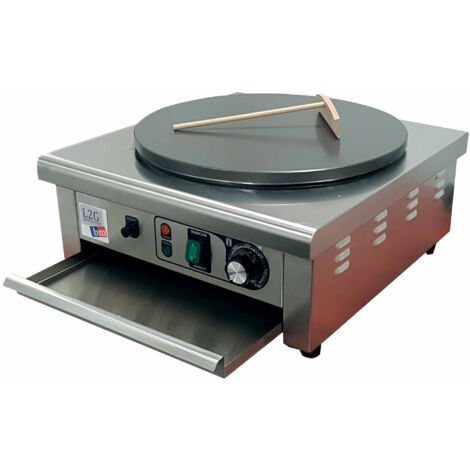 Crêpière électrique 1 plaque en fonte adhesive 400mm