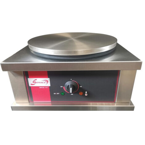 Crêpière Electrique Carrée à Usage Intensif - Ø 400 mm - Sofraca