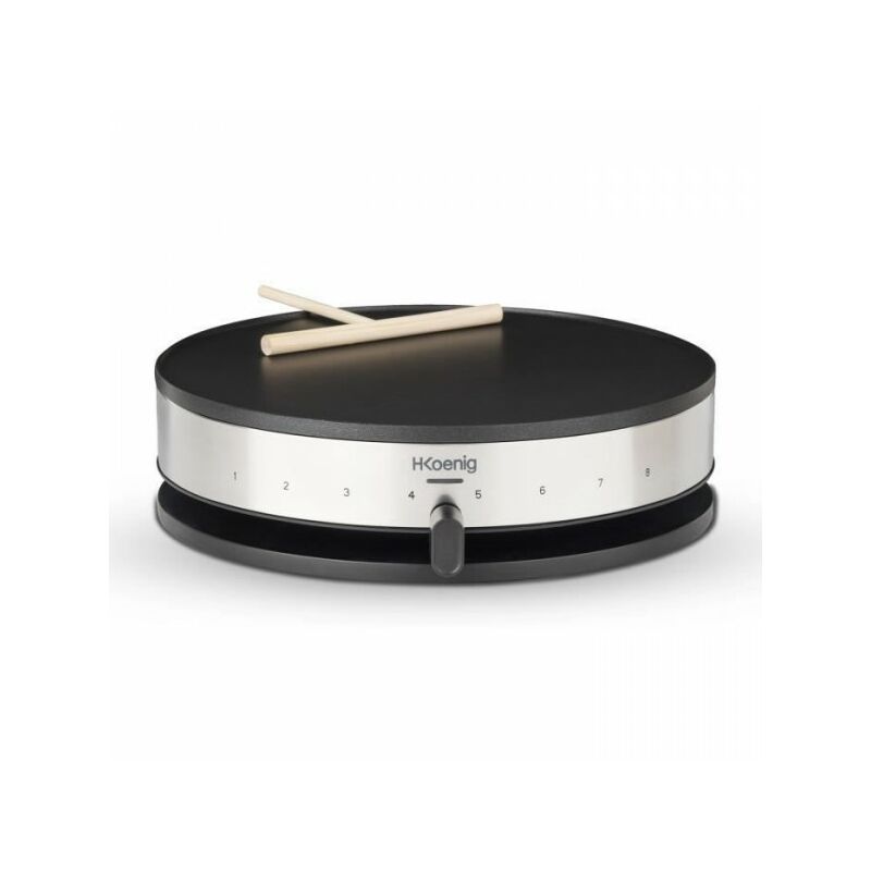 Crepiere Electrique HKoeNIG KREP29 33cm Temp&eacute;rature jusqu a 230&deg;C 1300W Revetement ant