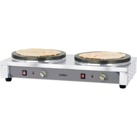 Crêpière professionnelle électrique double - Diamètre 400 mm - Casselin