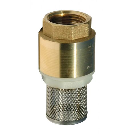 CREPINE CLAPET LAITON 1''1/2 AVEC CREPINE INOX RENSON