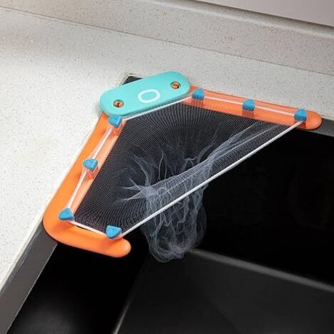 Crépine d'angle pour évier de cuisine, bouchon de vidange en forme de pieuvre, crépine triangulaire pour poubelle, filtre à déchets alimentaires, panier de vidange suspendu