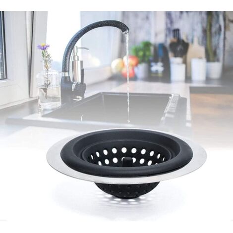 Crépine de douche, lot de 4 crépines d'évacuation, bouchons d'évier de cuisine