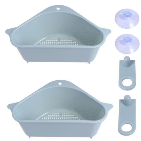 Crépine de salle de bain évier coin support évier de cuisine égouttoir panier ventouse triangulaire Drain panier