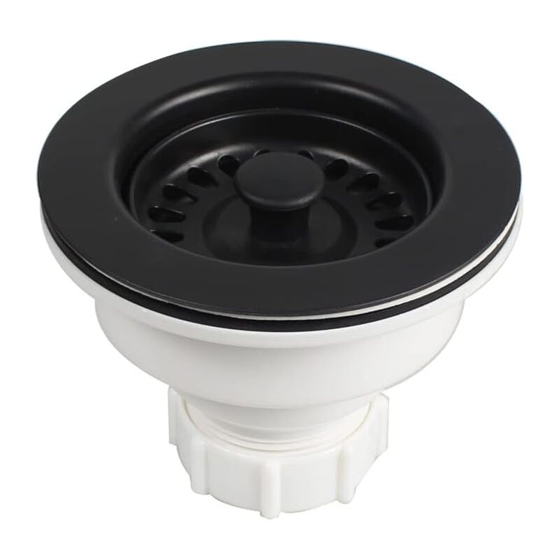 Crépine de vidange de cuisine, crépine pour éviers de 3,5 po avec panier-crépine amovible XK247C010 (1 ensemble)