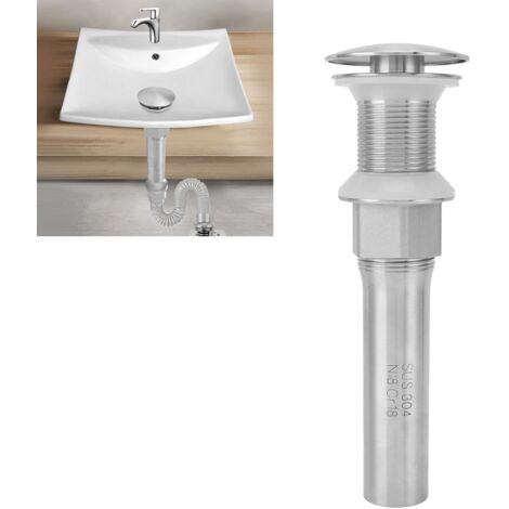 Crépine de vidange d'évier, crépine de vidange d'évier de salle de bain Anti-fuite Facile à installer Facile à nettoyer Moulure monobloc pour lavabos pour lavabos au-dessus du comptoir
