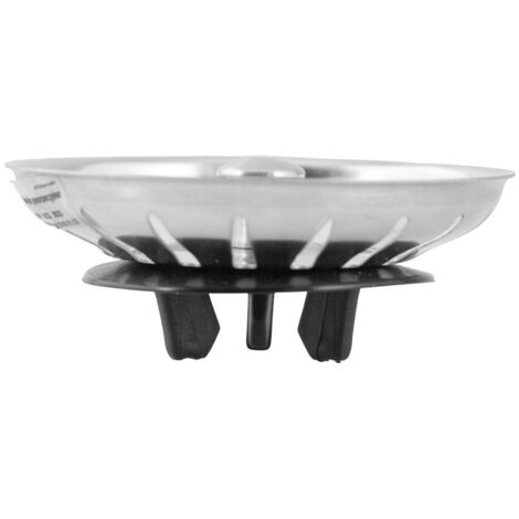 Crépine d'évier compatible Ikea pour Atlant/Domsjö, panier métallique à joint en caoutchouc à 3 pieds, filtre de vidange de cuisine[JUN]