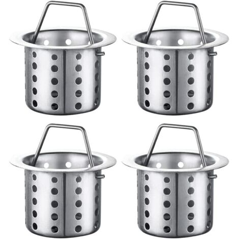 Crépine d'évier de cuisine, ensemble de 4, panier de filtre d'intercepteur d'évier de cuisine, crépine d'évier, crépine de vidange,