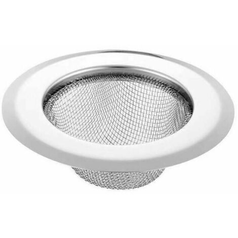 Crépines d'évier de cuisine en acier inoxydable, crépines de vidange d'évier de cuisine, crépines d'évier de cuisine avec grands bords larges de 11,4 cm de diamètre (lot de 2)