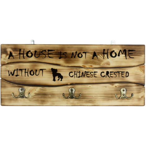 Crestado chino: percha con forma de perro, expositor de medallas, decoración del hogar de Art-Dog