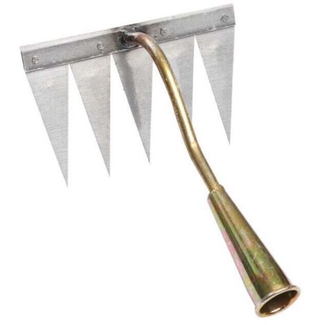 Creuse en Acier trempé, Jardin Portable, désherbage, Jardinage, Outil de désherbage, râteau de désherbage pour de, Cuivre à 5 Dents