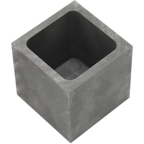 Creuset en graphite carré, graphite dense, robuste, durable, résistant à la corrosion, bonne conductivité thermique, moule à lingots en graphite