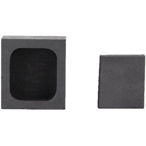 Creuset en graphite haute dureté pour fusion et moulage or argent - Moule lingot 25g