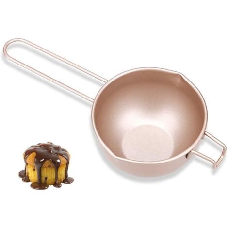 Creuset,Bol Bain Marie Chaudière à Double Fusion ChaudièRes Universelles en Acier Carbone Récipient à Bain-Marie 450 ml