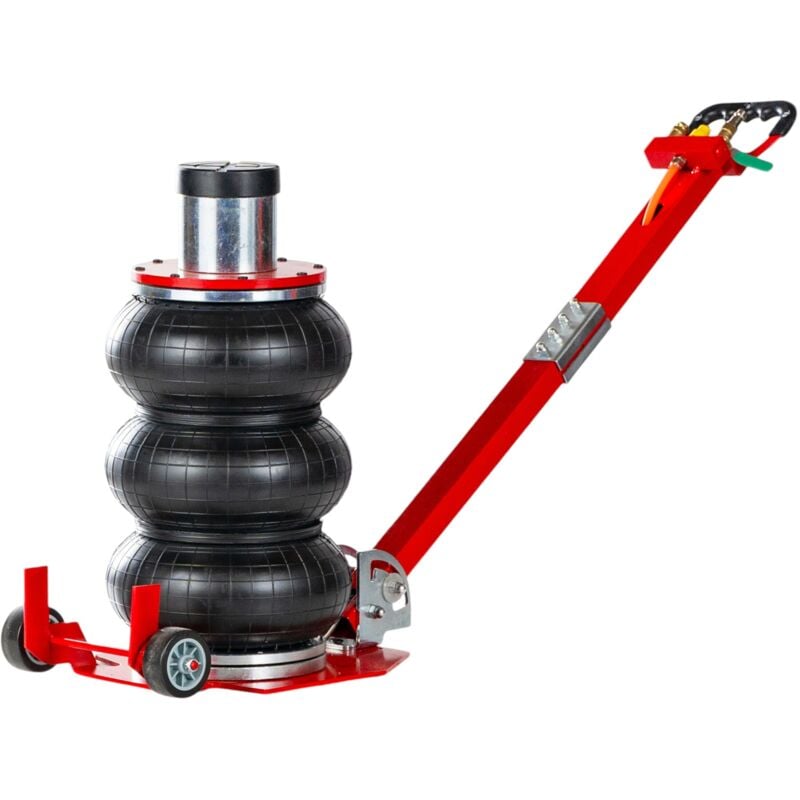 Cric ballon pneumatique 3 t 140-490mm longue poignée 3 boudins Mw Tools PBK303L