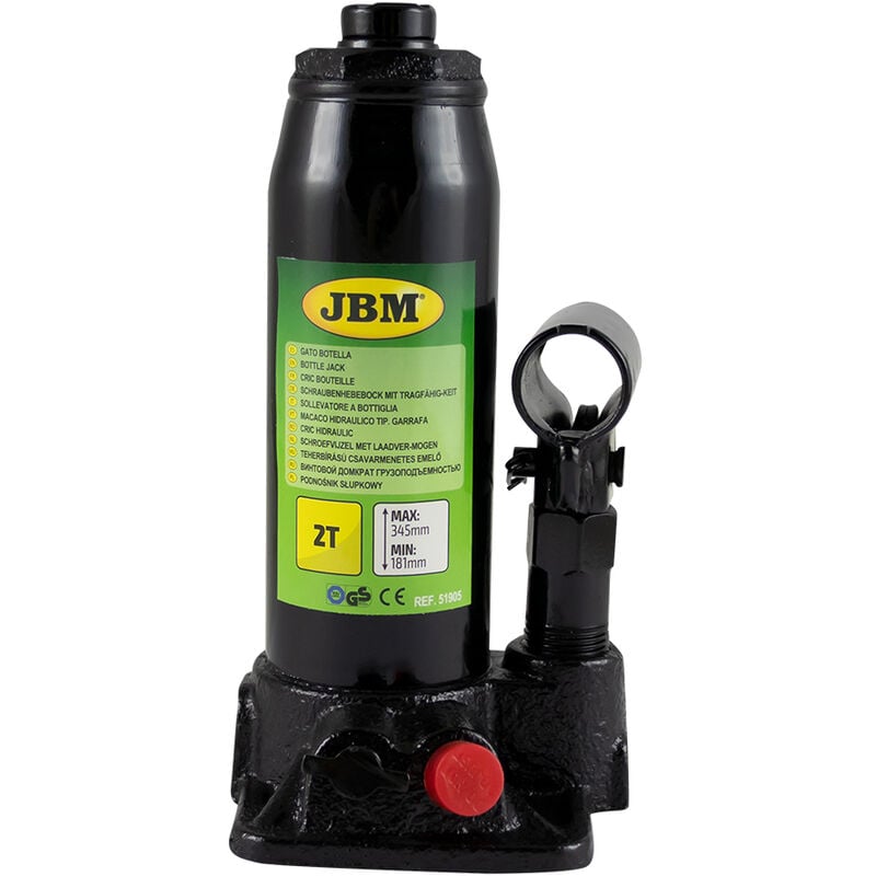 JBM - 51905 cric bouteille dans mallette plastique 2 tonnes