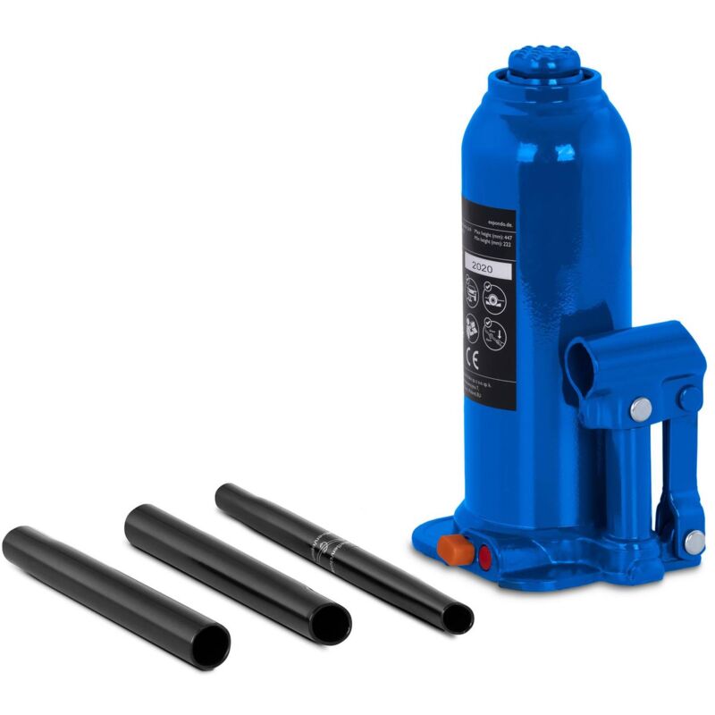 Cric Bouteille Hydraulique 10 Tonnes Levage 145 mm Réparations Voiture Camion