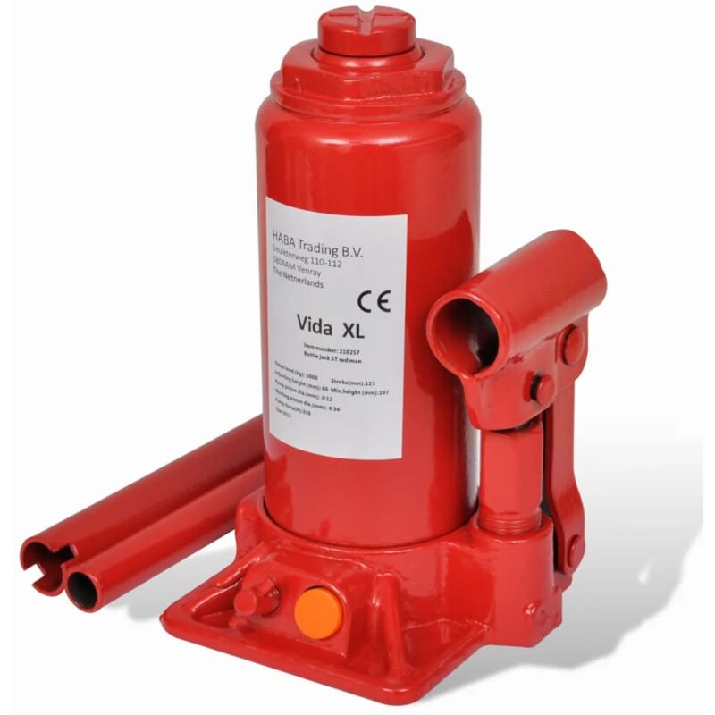 Cric hydraulique pour voitures 5 tonnes Rouge