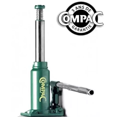 Cric bouteille hydraulique capacité 3 tonnes COMPAC