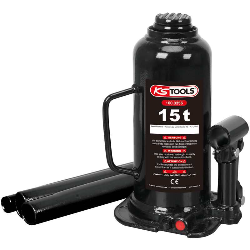 Crics bouteille hydrauliques 15 tonnes