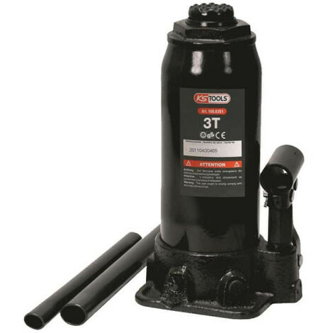 KS TOOLS 160.0350 Cric bouteille hydraulique, capacité 2 tonnes