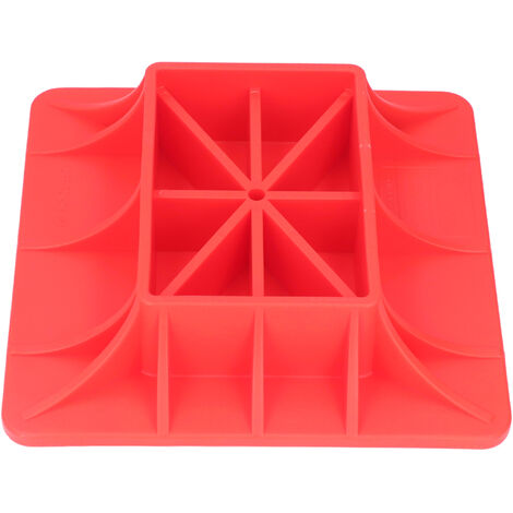 Cric de levage robuste, Base hors route, panneau de Support Anti-fracture en Nylon rouge pour sable, boue, herbe, sol mou