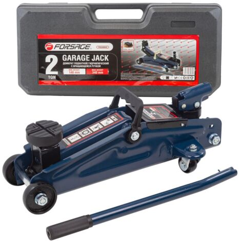 Cric hydraulique 2T valise grenouille + caoutchouc