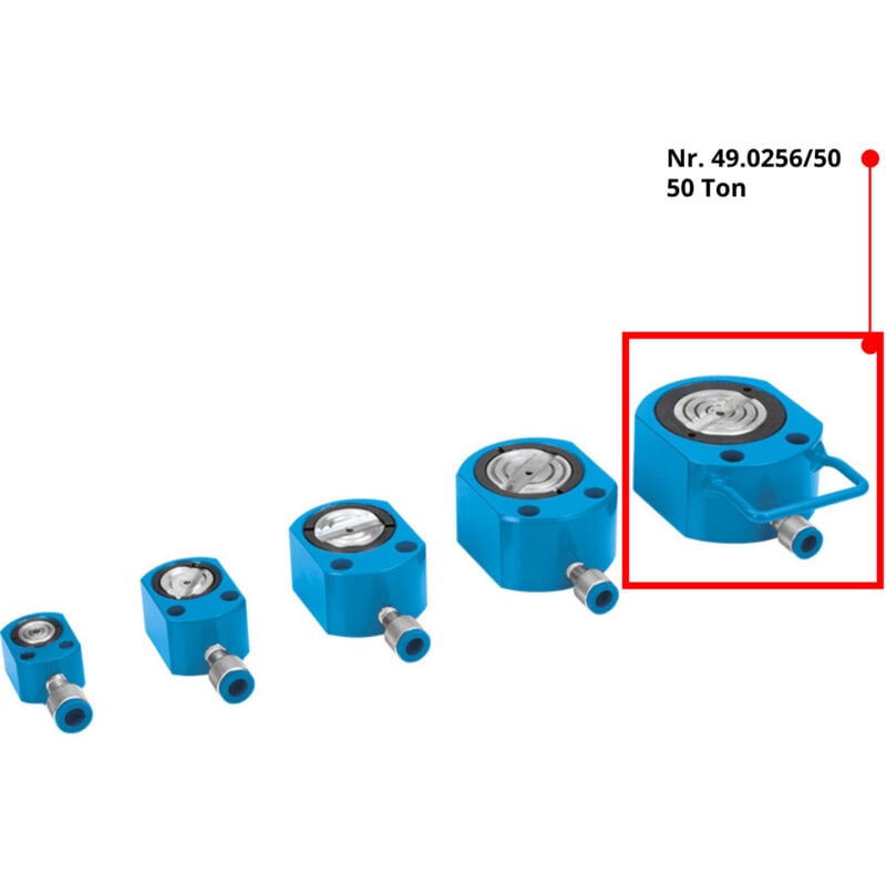 Fervi - Cric hydraulique a profil bas de 50 tonnes 0256/50